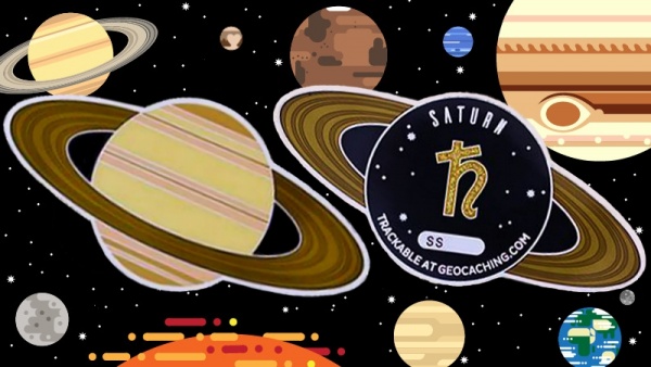 Solar System Geocoin - Saturn – Geocoin-Wiki
